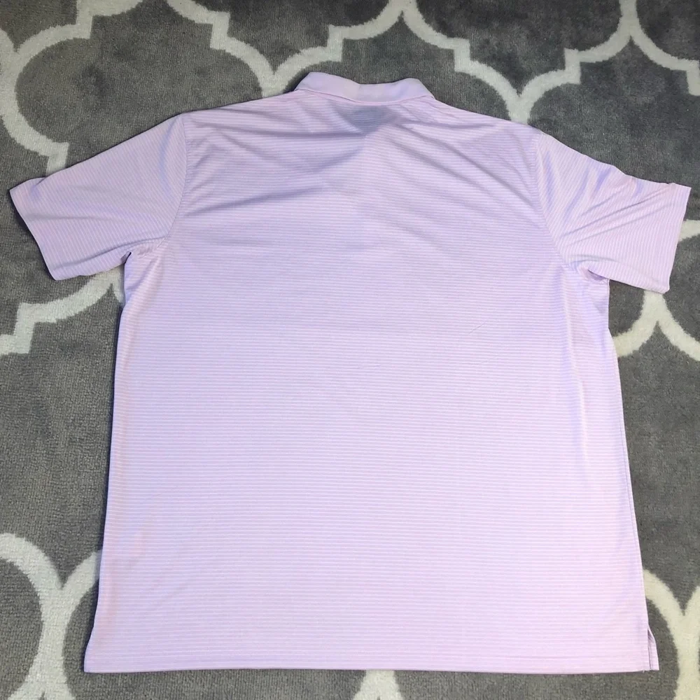 Callaway Polo Shirt Mens 2XL NWT Pink Striped Short Sleeve Golf - Picture 12 of 14